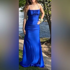 Royal blue prom dress size small